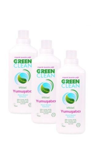Green Clean Organik Lavanta Yağlı Bitkisel Yumuşatıcı 1000 ml- 3 lü