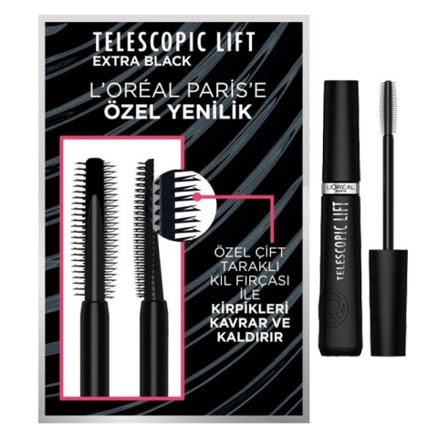 Loreal Paris Telescopic Maskara - Siyah, Çift Fazlı Argan Temizleme Suyu 400 ml ve ROSIE