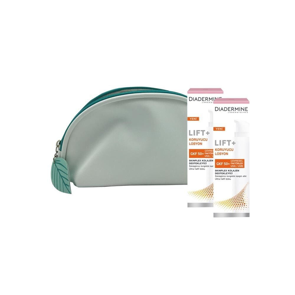 Diadermine Lift+ Kırışıklık karşıtı Koruyucu Losyon 40 ml x 2 ve Diadermine Çanta Hediyeli