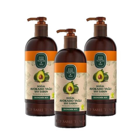 Eyüp Sabri Tuncer Sıvı Sabun Doğal Avokado Yağlı  750 ml x 3