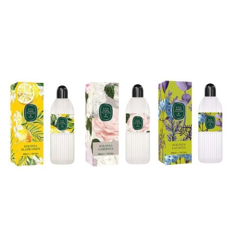 Eyüp Sabri Tuncer Kolonya Klasik Limon, Gardenya ve Lavanta Pet Şişe 400 ml