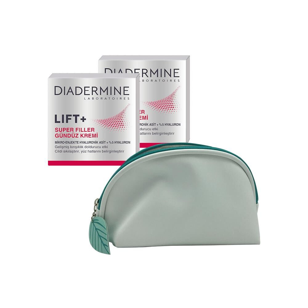 Diadermine LIFT+ Super Filler Gündüz Kremi 50 ML x 2 ve Diadermine Çanta Hediyeli