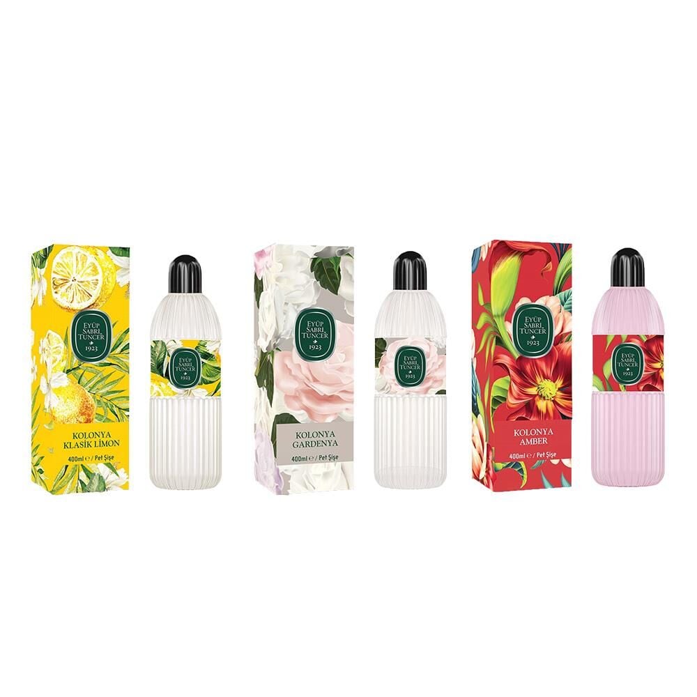Eyüp Sabri Tuncer Kolonya Klasik Limon, Gardenya ve Amber Pet Şişe 400 ml