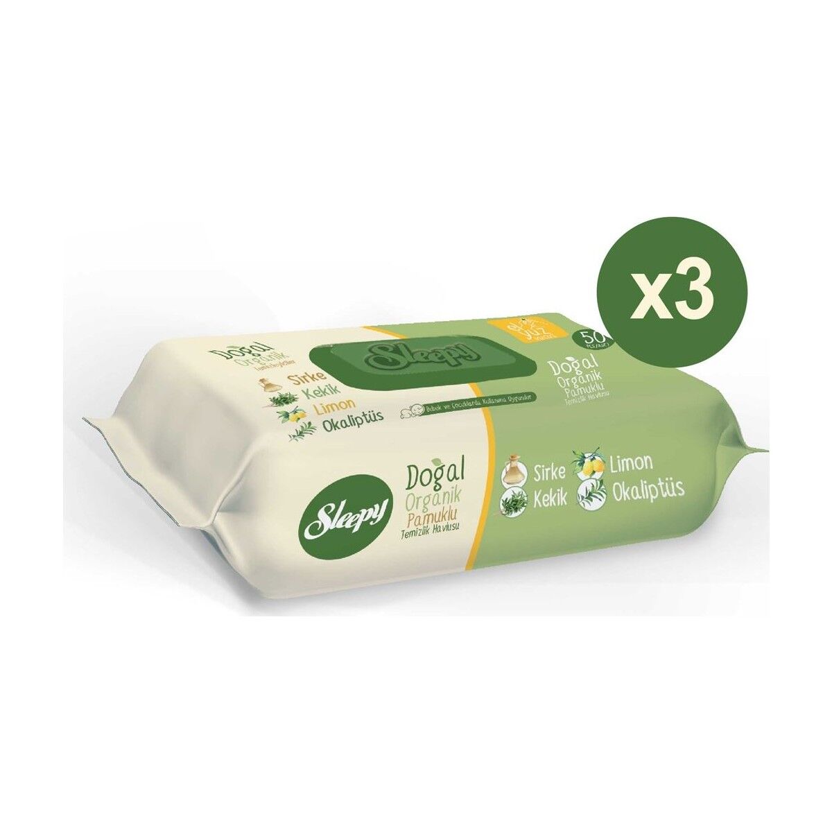 Sleepy Pamuklu Temizlik Havlusu 3 x 50