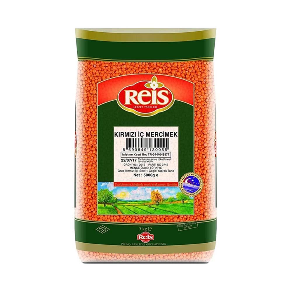 Reis Kırmızı Mercimek 5 Kg
