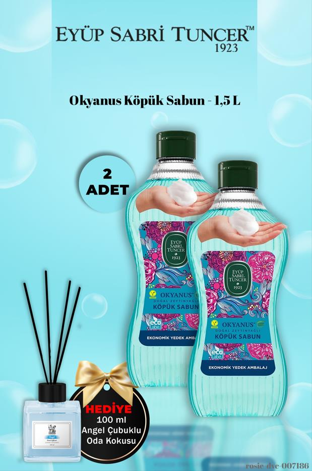 Eyüp Sabri Tuncer x 2 Okyanus Köpük Sabun 1,5 L  Angel Koku Hediye