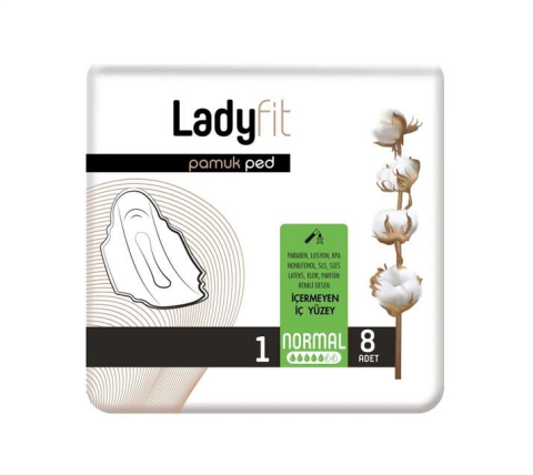 Ladyfit Pamuk Ped Normal 8 Adet