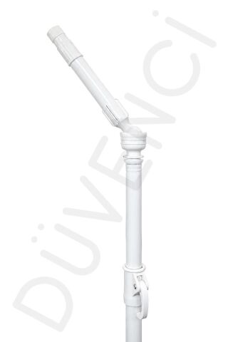 Eğim Verilen Çelik Şemsiye Borusu, Üst Boru 120 CM (Plaj Şemsiyesiyle uyumlu)