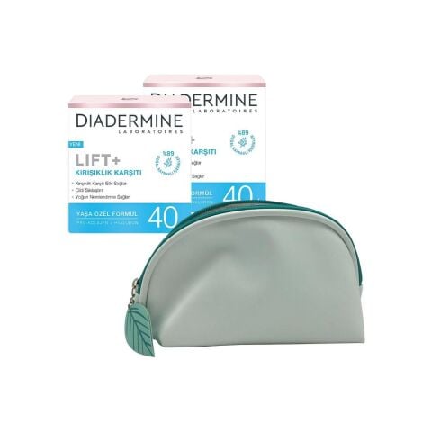 Diadermine Kırışıklık Karşıtı Krem Lift+ 40+ x 2 ve Diadermine Çanta Hediyeli