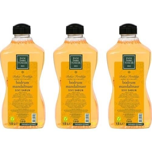 Eyüp Sabri Tuncer Bodrum Mandalinası Doğal Zeytinyağlı Sıvı Sabun 1500 ML x 3