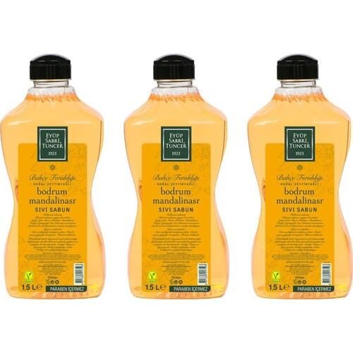 Eyüp Sabri Tuncer Bodrum Mandalinası Doğal Zeytinyağlı Sıvı Sabun 1500 ML x 3