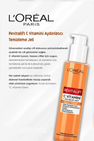 Maybelline Lash Sensational Sky High Maskara,Revitalift Temizleme Jeli 150 ml, C Vitamini Göz Kremi 15 ml ve ROSIE