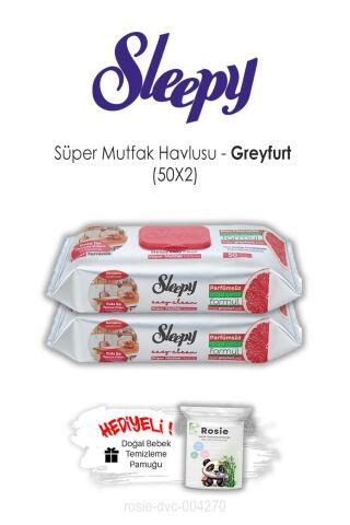 Easy Clean 2'li Greyfurtlu Süper Mutfak Havlusu 50'li ve ROSIE