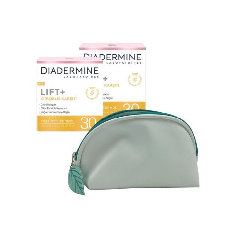Diadermine Kırışıklık Karşıtı Krem Lift+ 30+ x 2 ve Diadermine Çanta Hediyeli