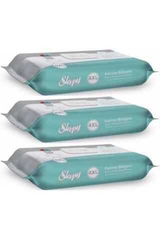Sleepy Perine Bölgesi ve Vücut Temizleme Islak Mendil Havlu 50 Yaprak (Ebat 4XL) (3 Lü Set)