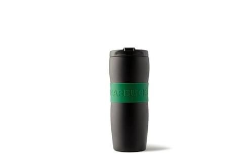 Starbucks Klasik Seri Termos Mat Yeşil ve Siyah Renkli 355 Ml