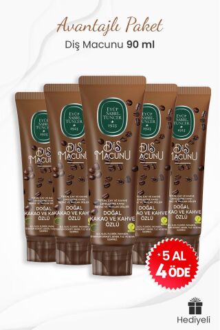 Eyüp Sabri Tuncer 5 al 4 öde Kakao ve Kahve Özlü Diş Macunu Hediyeli