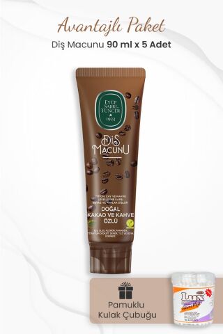 Eyüp Sabri Tuncer 5 al 4 öde Kakao ve Kahve Özlü Diş Macunu Hediyeli