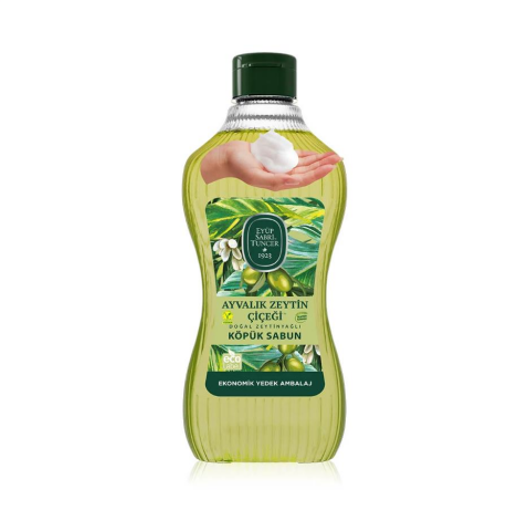 Eyüp Sabri Tuncer Ayvalık Zeytin Çiçeği Köpük Sabun 1,5 L ve Yeşilçay Koku Hediye