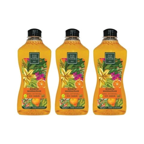 Eyüp Sabri Tuncer Bodrum Mandalinası Doğal Zeytinyağlı Sıvı Sabun 1500 ML x 3
