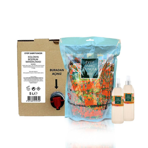 Düvenci Toptan Eyüp Sabri Tuncer Bodrum Mandalinası Kolonya Seti 4' lü