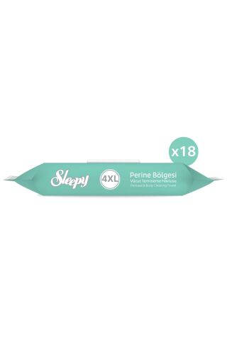 Sleepy Perine Bölgesi Vücut Temizleme Havlusu 18x50 (900 Yaprak)