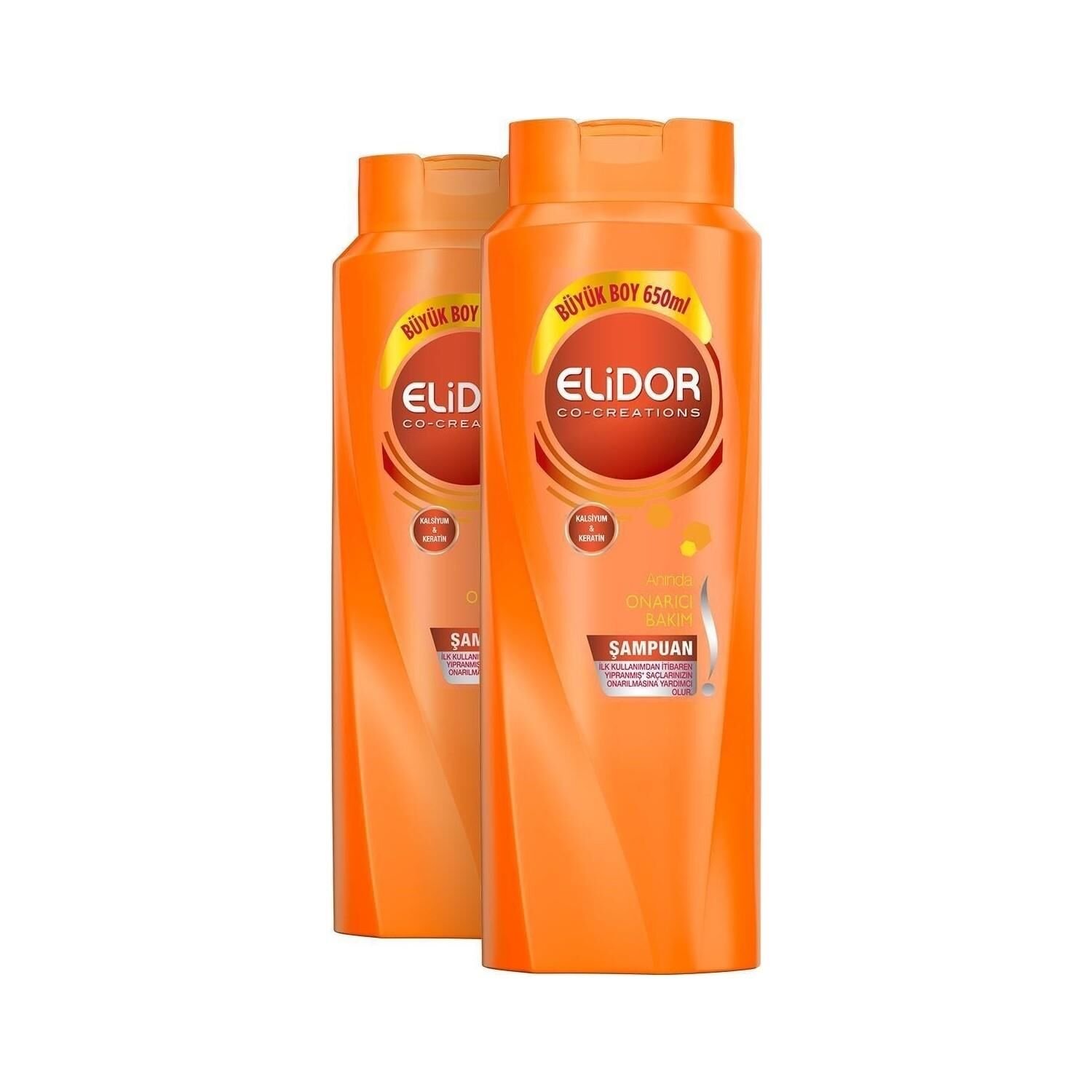 Elidor Anında Onarıcı Bakım Şampuan 650 ml x 2