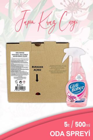 Eyüp Sabri Tuncer Japon Kiraz Çiçeği Oda Spreyi 5 lt ve 500 ml
