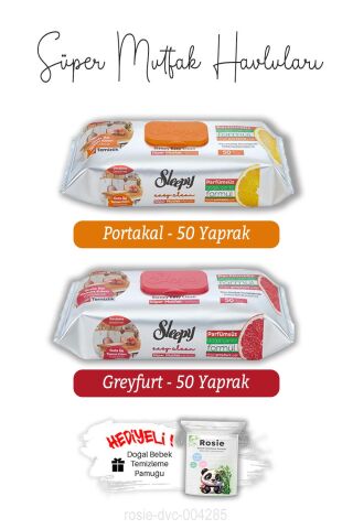 Portakal ve Greyfurt Süper Mutfak Havlusu 50'li ve ROSIE