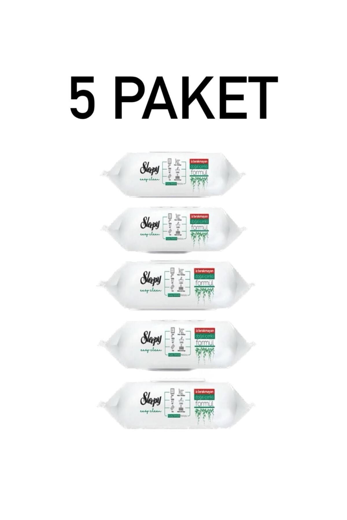Sleepy Yüzey Temizlik Mendili Havlusu 100' Lü 5 PAKET 500 YAPRAK