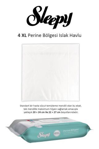 Sleepy 11 paket x 50'li (550 yaprak) Perine Bölgesi Vücut Havlusu ve ROSIE
