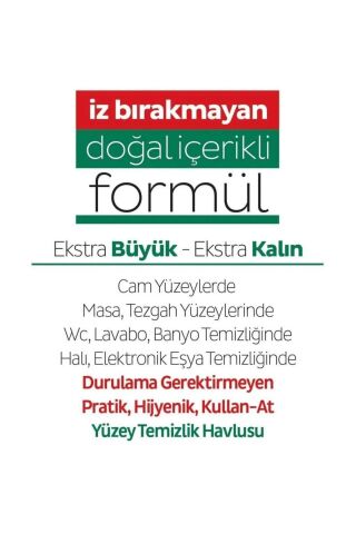 Sleepy Easy Clean Yüzey Temizlik Havlusu 100' Lü X 4 Adet (400 YAPRAK)