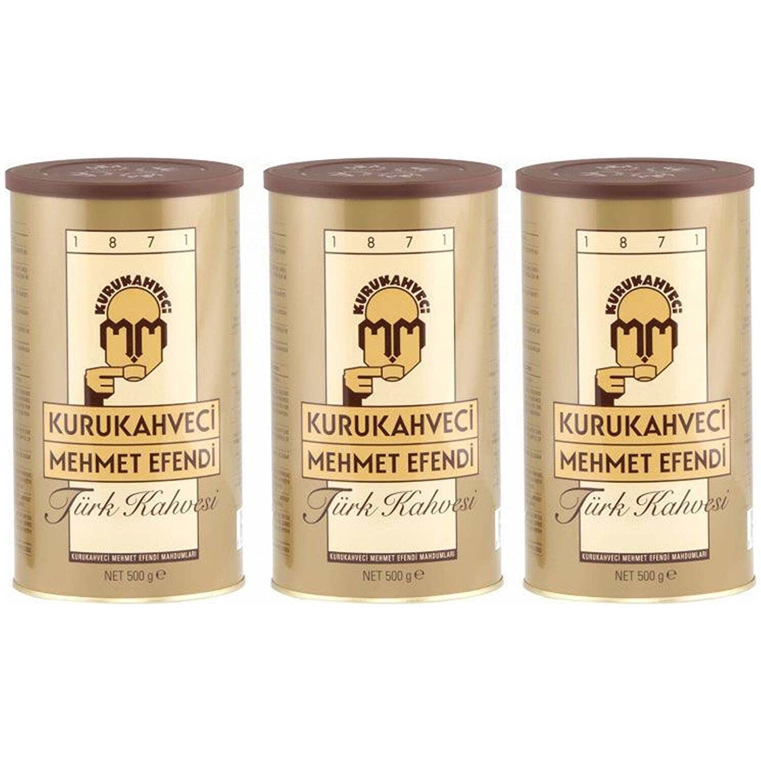 Kurukahveci Mehmet Efendi Türk Kahvesi 500 Gr X 3 Adet