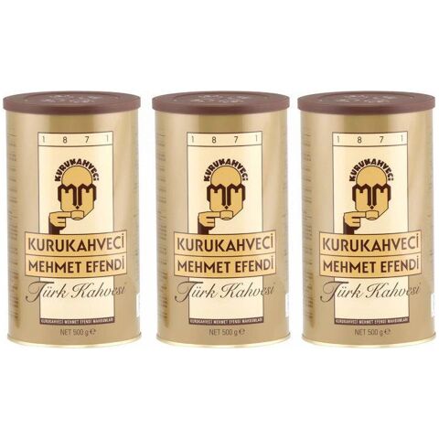 Kurukahveci Mehmet Efendi Türk Kahvesi 500 Gr X 3 Adet