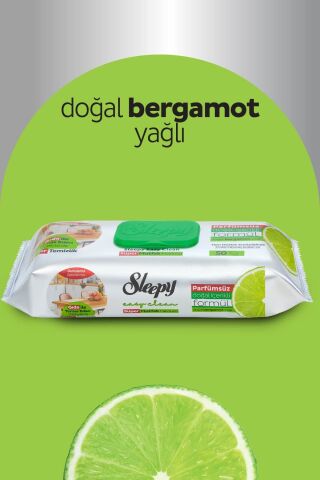 Sleepy Easy Clean Bergamot Yağlı Süper Yüzey Temizlik Mutfak Havlusu 4x50 (200 YAPRAK)