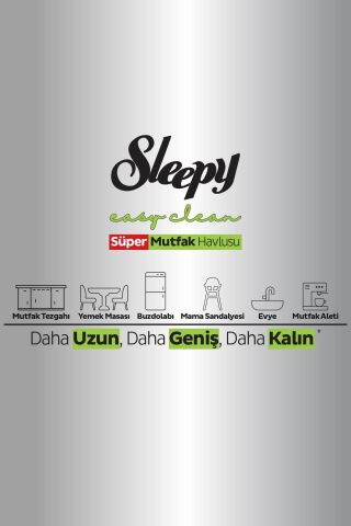Sleepy Easy Clean Bergamot Yağlı Süper Yüzey Temizlik Mutfak Havlusu 4x50 (200 YAPRAK)