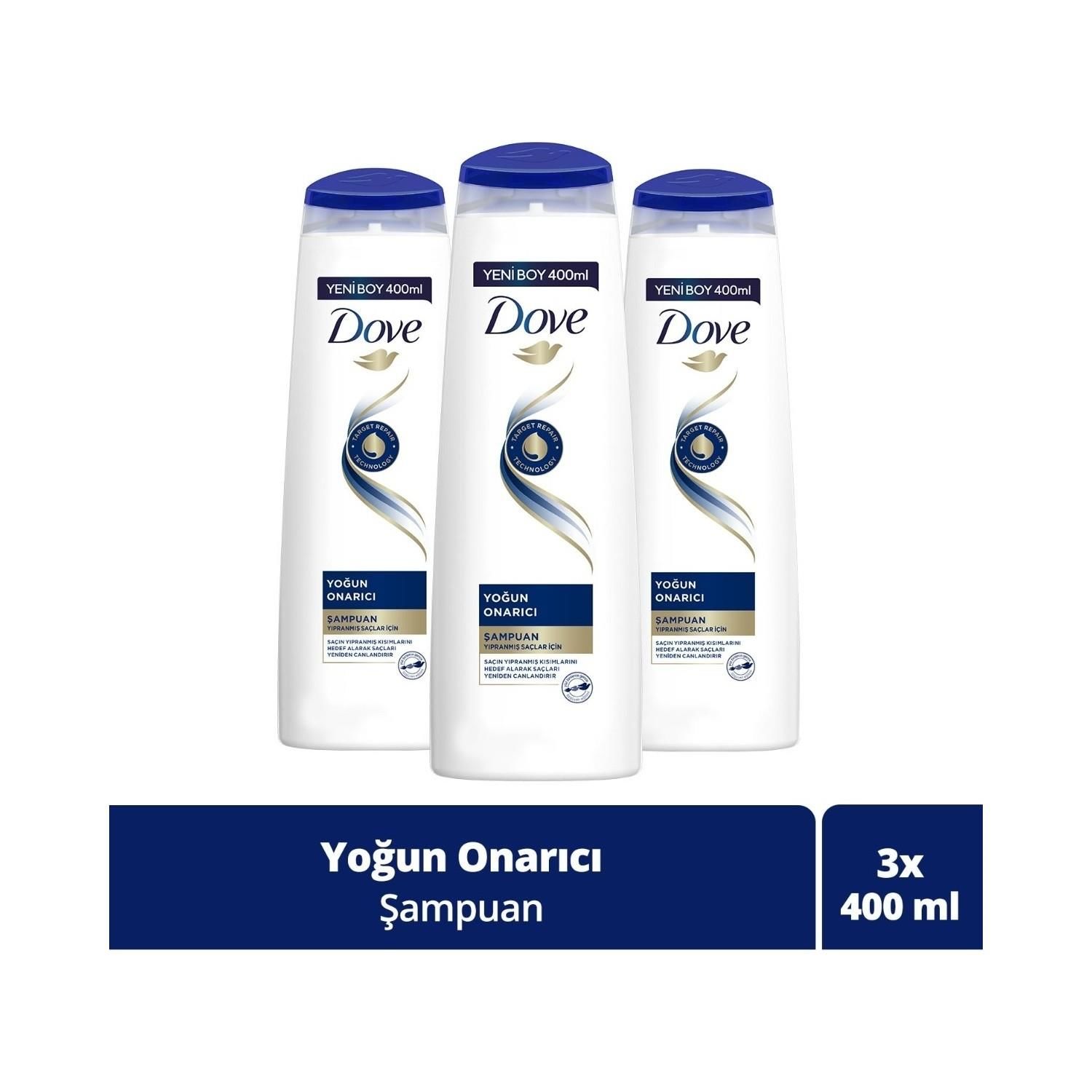 Dove Yoğun Onarıcı Saç Bakım Kremi 350 ml x 3
