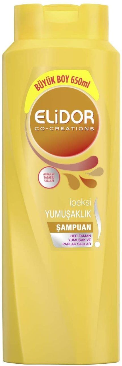 Elidor İpeksi Yumuşaklık Şampuan 650 ml x 2