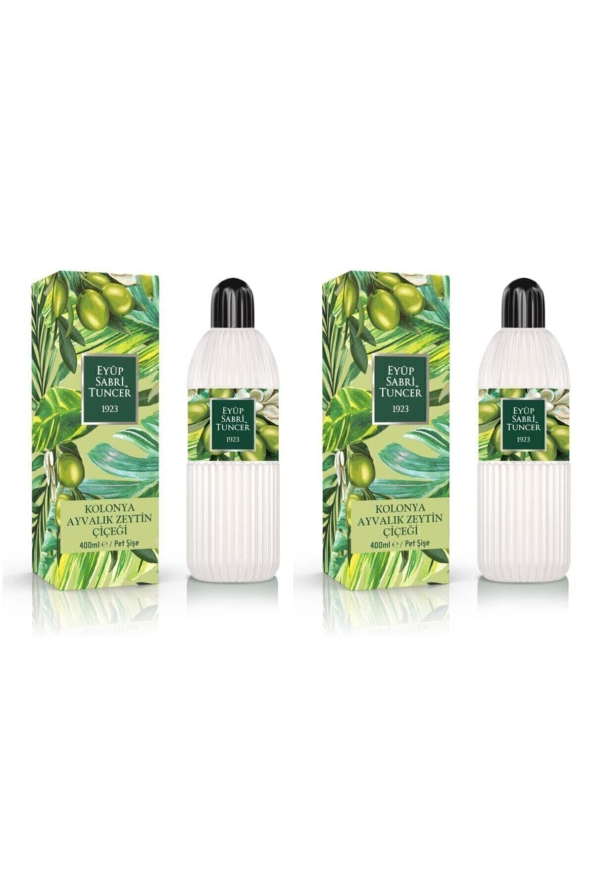 Pet Şişe 2 Adet 400 ml Ayvalık Zeytin Çiçeği Kolonyası