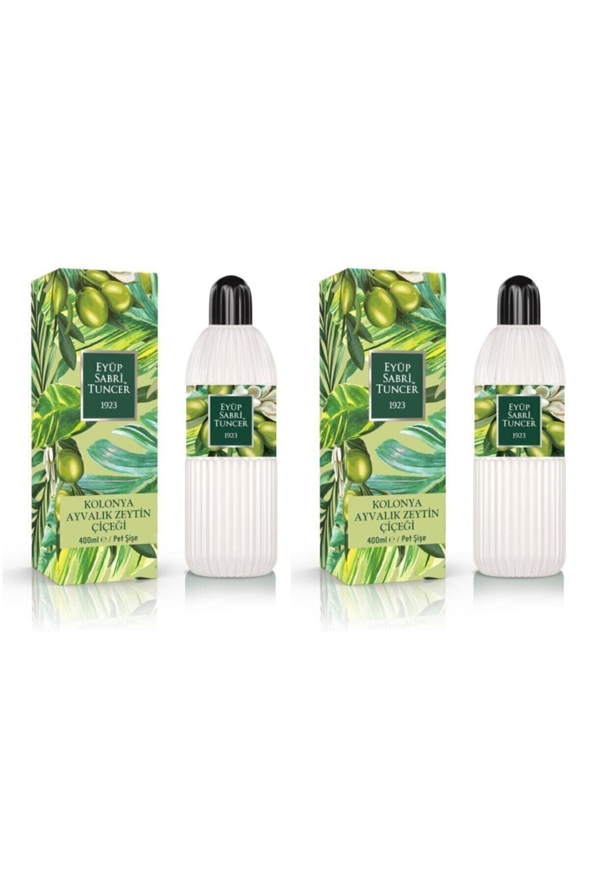 Pet Şişe 2 Adet 400 ml Ayvalık Zeytin Çiçeği Kolonyası