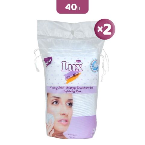 Lux Peeling Etkili Makyaj Pamuğu 40' lı x 2