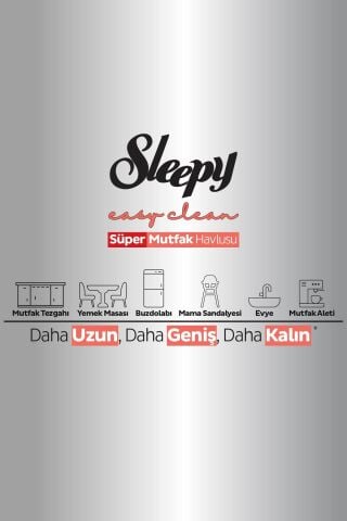 Sleepy Easy Clean Süper Yüzey Temizlik Mutfak Havlusu Greyfurt Yağlı 4x50 (200 YAPRAK)