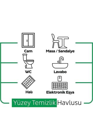 Sleepy Easy Clean Yüzey Temizlik Havlusu 100 Yaprak 5 Adet