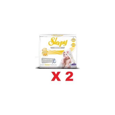 Sleepy Sensitive Islak Mendil Havlu 3 X 50'li '2li Paket 300 Yaprak