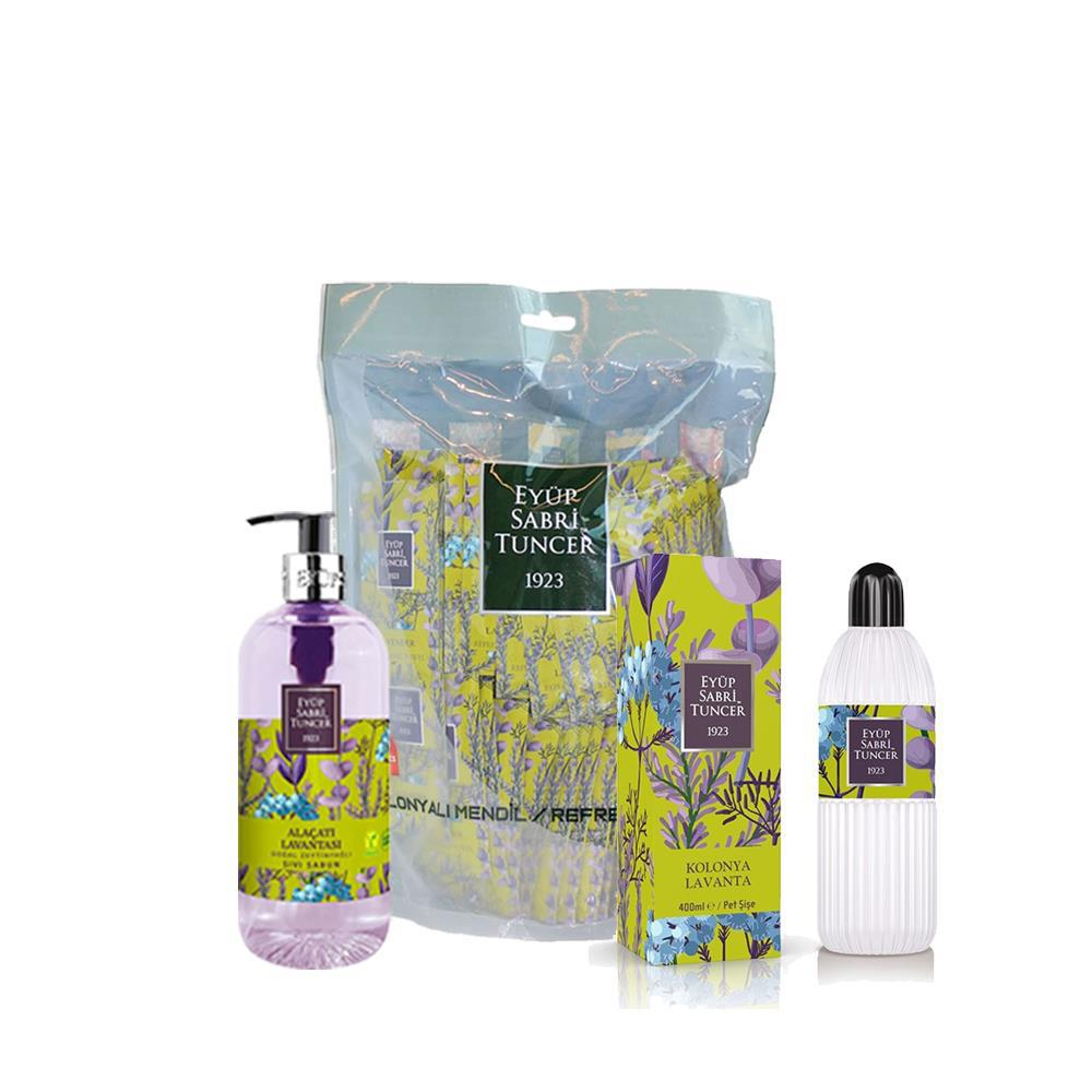 Düvenci Toptan Eyüp Sabri Tuncer Lavanta Seti 3' lü Paket Model 245