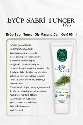 Eyüp Sabri Tuncer Diş Macunu Çam Özlü 90 ml 5 Al 4 Öde ve Rosie Pamuk