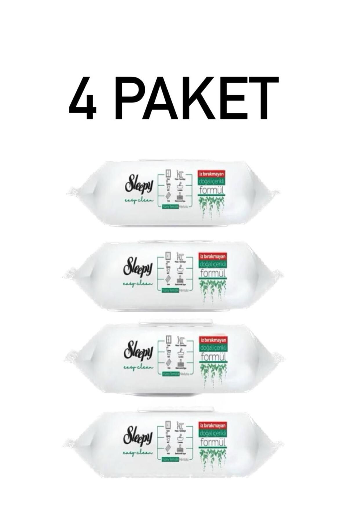 Sleepy Yüzey Temizlik Mendili Havlusu 100' Lü 4 PAKET 400 YAPRAK