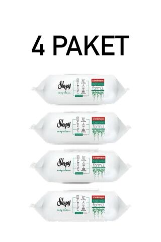 Sleepy Yüzey Temizlik Mendili Havlusu 100' Lü 4 PAKET 400 YAPRAK