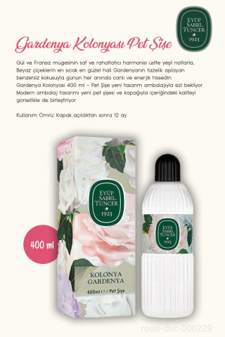 Eyüp Sabri Tuncer Gardenya Kolonyası 400 ml Pet Şişe 3 Adet ve ROSIE Pamuk