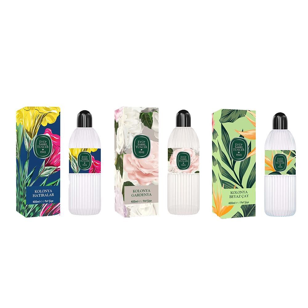 Eyüp Sabri Tuncer Kolonya Hatıralar, Gardenya ve Beyaz Çay Pet Şişe 400 ML